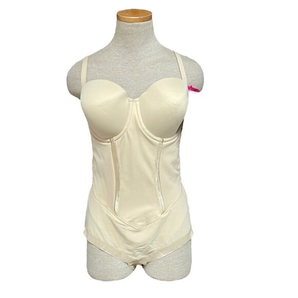 Maidenform Bodysuit Shapewear NWT Tan Firm Control All Over Solutions Size 40C - Picture 1 of 17